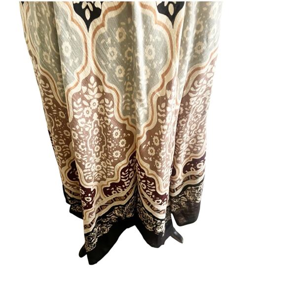 Soft Surroundings Midi Knit Smocked Dress Petite XL Asymmetrical Hem Multicolor - Picture 8 of 16